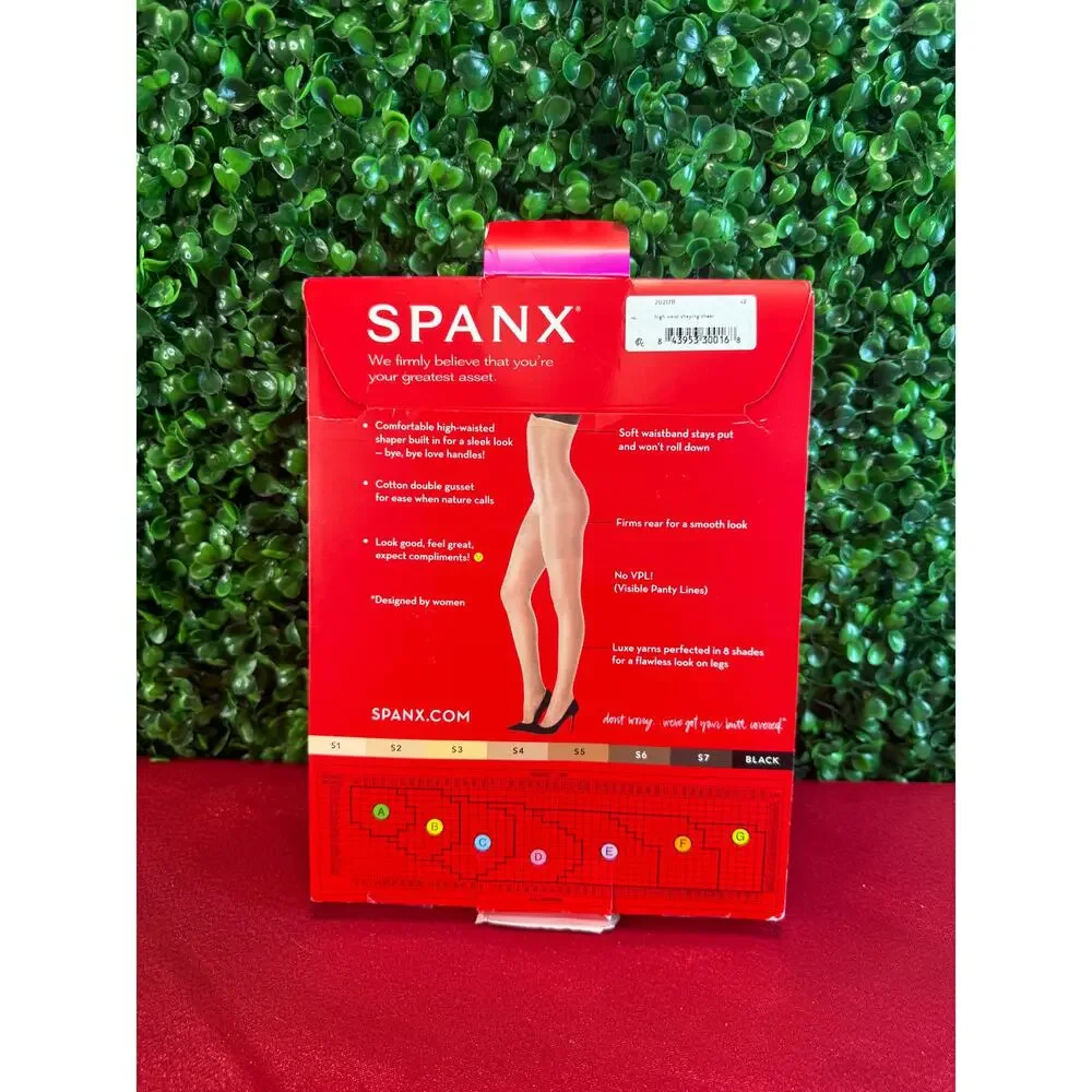 NIP SPANX Firm Believer High-Waisted Shaping Sheers Pantyhose Size F Shade S2
